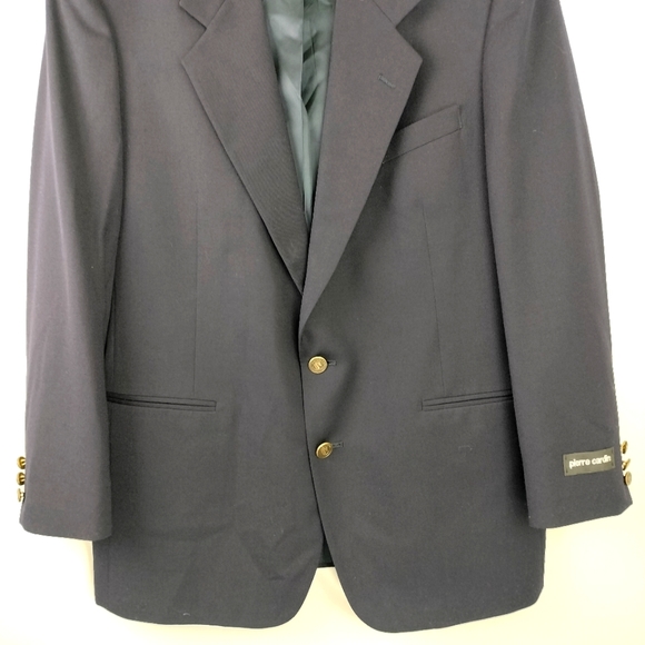 NWT Pierre Cardin Today's Man 160's 100% Worsted Wool 2 Button Blazer Sz. 41R - Picture 4 of 13
